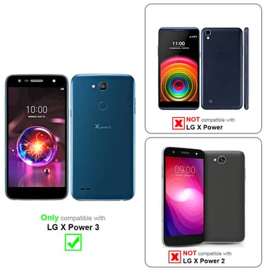 LG X POWER 3 Skal Fodral Kedja (Lila)