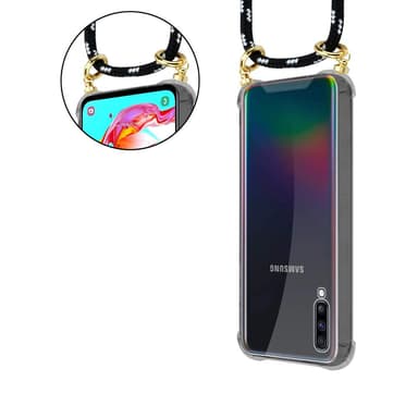 Samsung Galaxy A70 / A70s Skal Fodral Kedja (Svart)