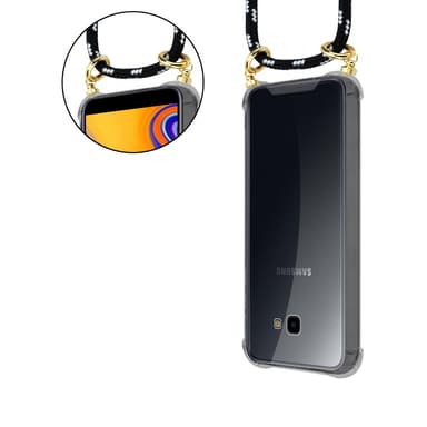 Samsung Galaxy J4 PLUS Skal Fodral Kedja (Svart)