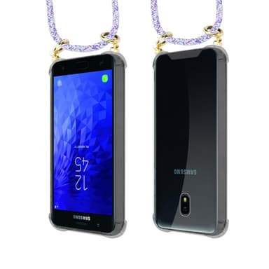 Samsung Galaxy J3 2018 Skal Fodral Kedja (Lila)