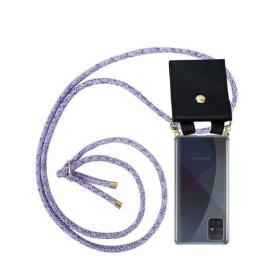 Samsung Galaxy A51 4G / M40s Skal Fodral Kedja (Lila)
