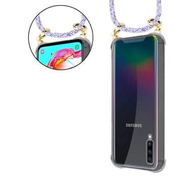 Samsung Galaxy A70 / A70s Skal Fodral Kedja (Lila)