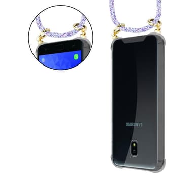 Samsung Galaxy J3 2018 Skal Fodral Kedja (Lila)