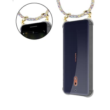Nokia 2.1 Skal Fodral Kedja (Gul)