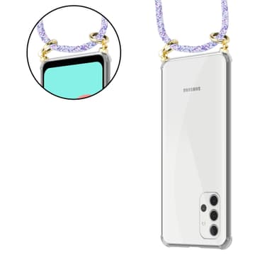 Samsung Galaxy A32 4G Skal Fodral Kedja (Lila)