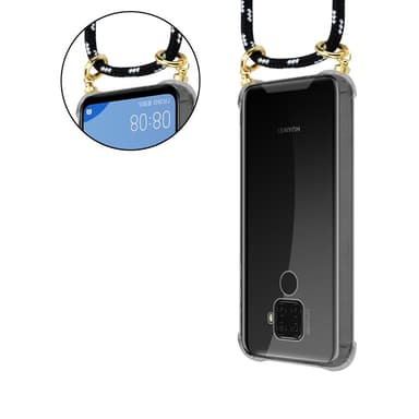 Huawei MATE 30 LITE Skal Fodral Kedja (Svart)