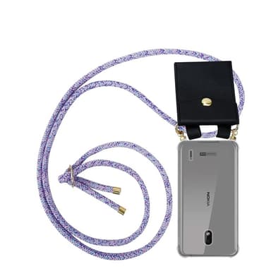 Nokia 2.2 Skal Fodral Kedja (Lila)