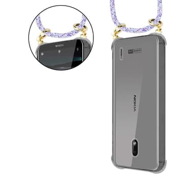 Nokia 2.2 Skal Fodral Kedja (Lila)