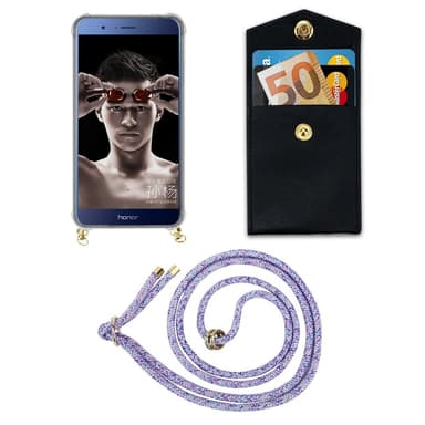 Honor 8 PRO Skal Fodral Kedja (Lila)