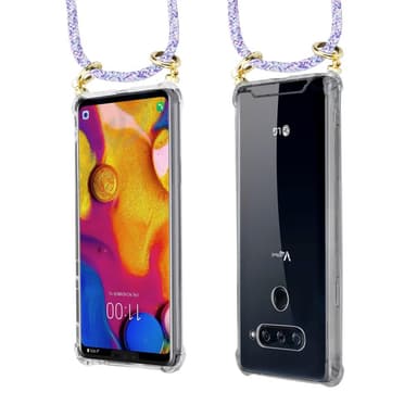 LG V40 Skal Fodral Kedja (Lila)