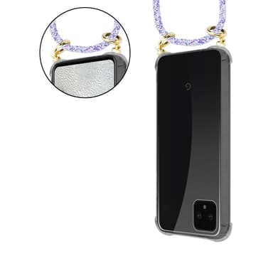 Google PIXEL 4 XL Skal Fodral Kedja (Lila)
