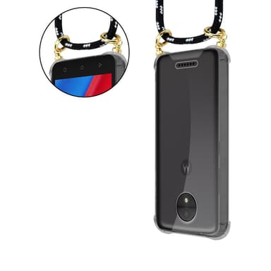 Motorola MOTO C Skal Fodral Kedja (Svart)