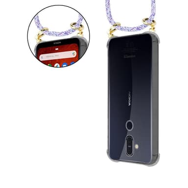 Nokia 8.1 Skal Fodral Kedja (Lila)