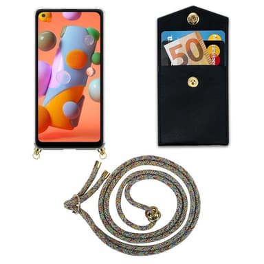 Samsung Galaxy A11 / M11 Skal Fodral Kedja (Gul)