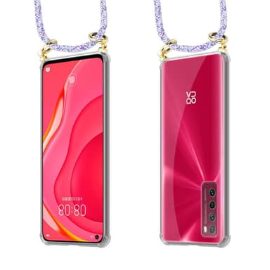 Huawei NOVA 7 5G Skal Fodral Kedja (Lila)