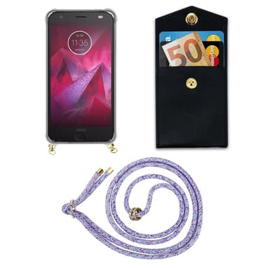 Motorola MOTO Z2 Skal Fodral Kedja (Lila)