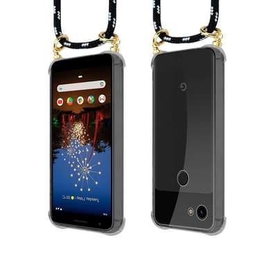 Google PIXEL 3A Skal Fodral Kedja (Svart)