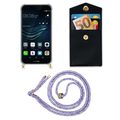Huawei P9 Skal Fodral Kedja (Lila)