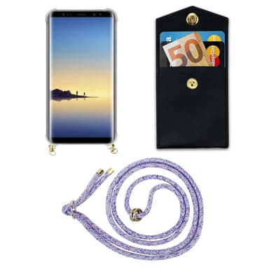 Samsung Galaxy NOTE 8 Skal Fodral Kedja (Lila)
