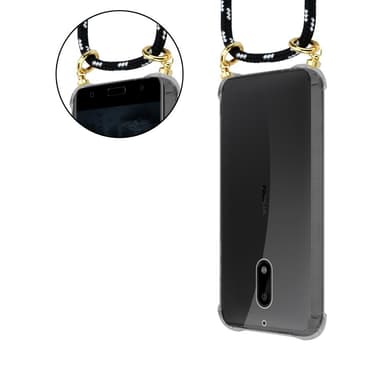 Nokia 6 2017 Skal Fodral Kedja (Svart)