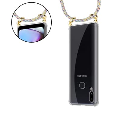 Samsung Galaxy A10s / M01s Skal Fodral Kedja (Gul)
