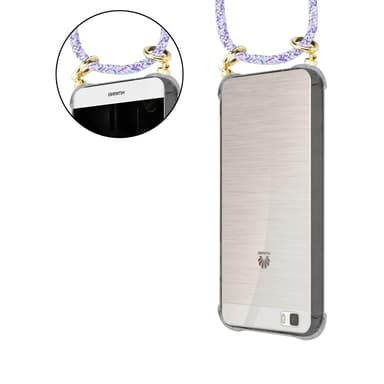 Huawei P8 LITE 2015 Skal Fodral Kedja (Lila)
