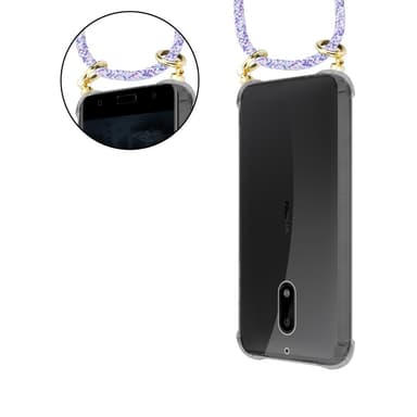 Nokia 6 2017 Skal Fodral Kedja (Lila)