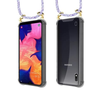 Samsung Galaxy A10 / M10 Skal Fodral Kedja (Lila)