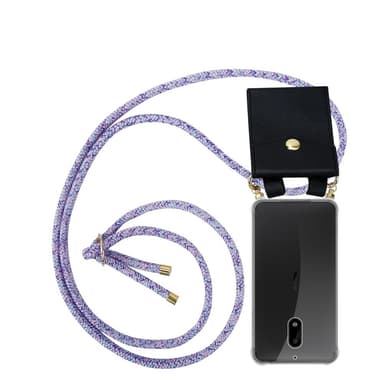 Nokia 6 2017 Skal Fodral Kedja (Lila)
