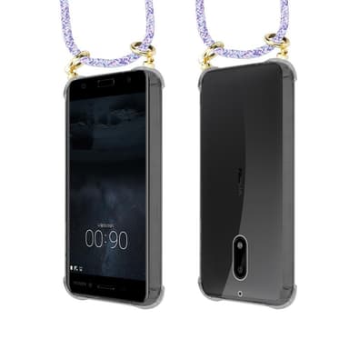 Nokia 6 2017 Skal Fodral Kedja (Lila)