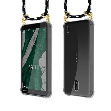 Nokia 1 PLUS Skal Fodral Kedja (Svart)