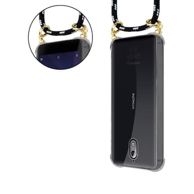 Nokia 3.1 Skal Fodral Kedja (Svart)