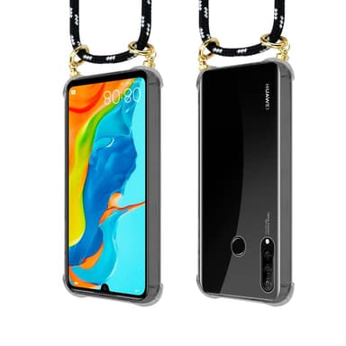 Huawei P30 LITE Skal Fodral Kedja (Svart)