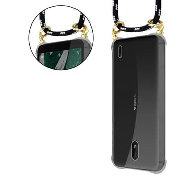 Nokia 1 PLUS Skal Fodral Kedja (Svart)