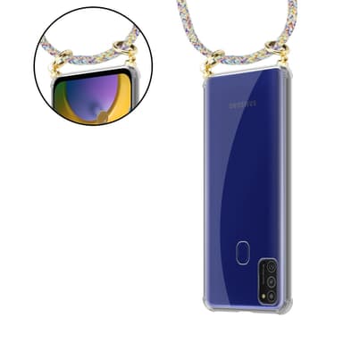 Samsung Galaxy M21 / M30s Skal Fodral Kedja (Gul)