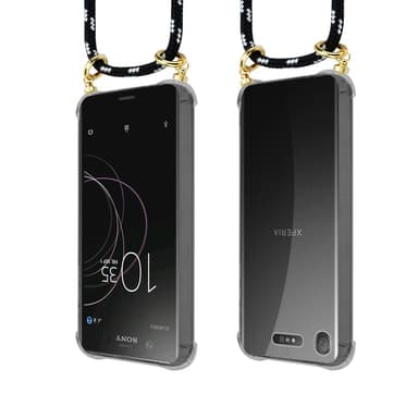 Sony Xperia XZ1 Skal Fodral Kedja (Svart)