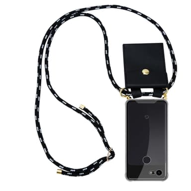Google PIXEL 3 XL Skal Fodral Kedja (Svart)