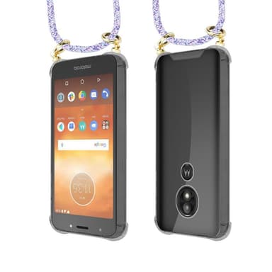 Motorola MOTO E5 / G6 PLAY Skal Fodral Kedja (Lila)