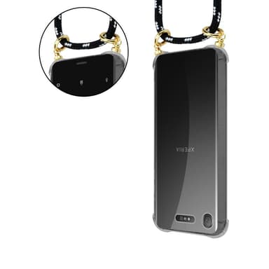 Sony Xperia XZ1 Skal Fodral Kedja (Svart)