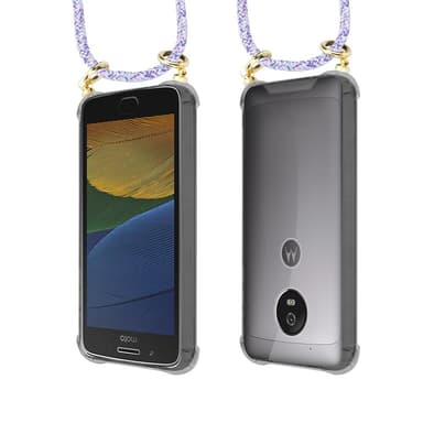 Motorola MOTO G5 Skal Fodral Kedja (Lila)