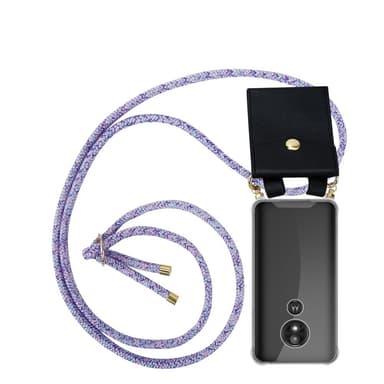 Motorola MOTO E5 / G6 PLAY Skal Fodral Kedja (Lila)