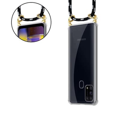 Samsung Galaxy M31 Skal Fodral Kedja (Svart)