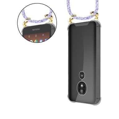Motorola MOTO E5 / G6 PLAY Skal Fodral Kedja (Lila)