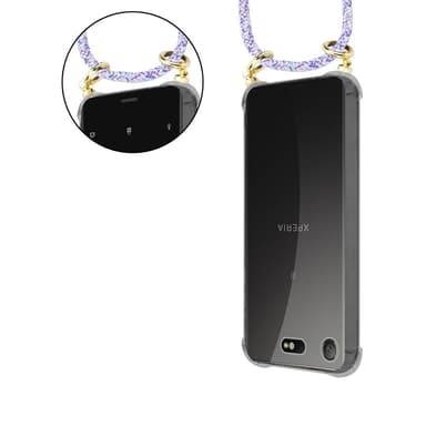 Sony Xperia XZ1 COMPACT Skal Fodral Kedja (Lila)