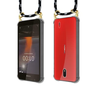 Nokia 1 2018 Skal Fodral Kedja (Svart)