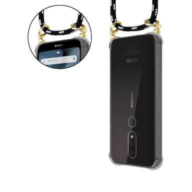 Nokia 4.2 Skal Fodral Kedja (Svart)