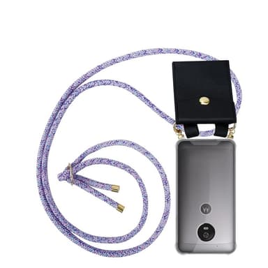 Motorola MOTO G5 Skal Fodral Kedja (Lila)