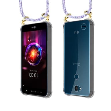LG X POWER 3 Skal Fodral Kedja (Lila)
