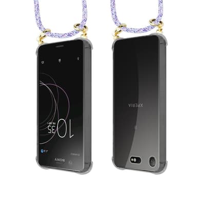Sony Xperia XZ1 COMPACT Skal Fodral Kedja (Lila)