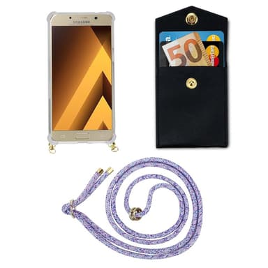 Samsung Galaxy A5 2017 Skal Fodral Kedja (Lila)